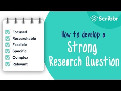 Research Skills: From Question to Literature Review