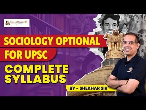 UPSC Sociology Optional Masterclass