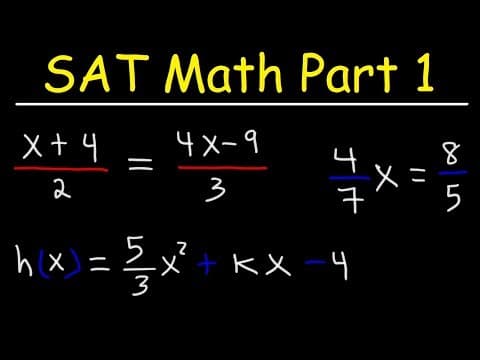 SAT & ACT Math Foundations
